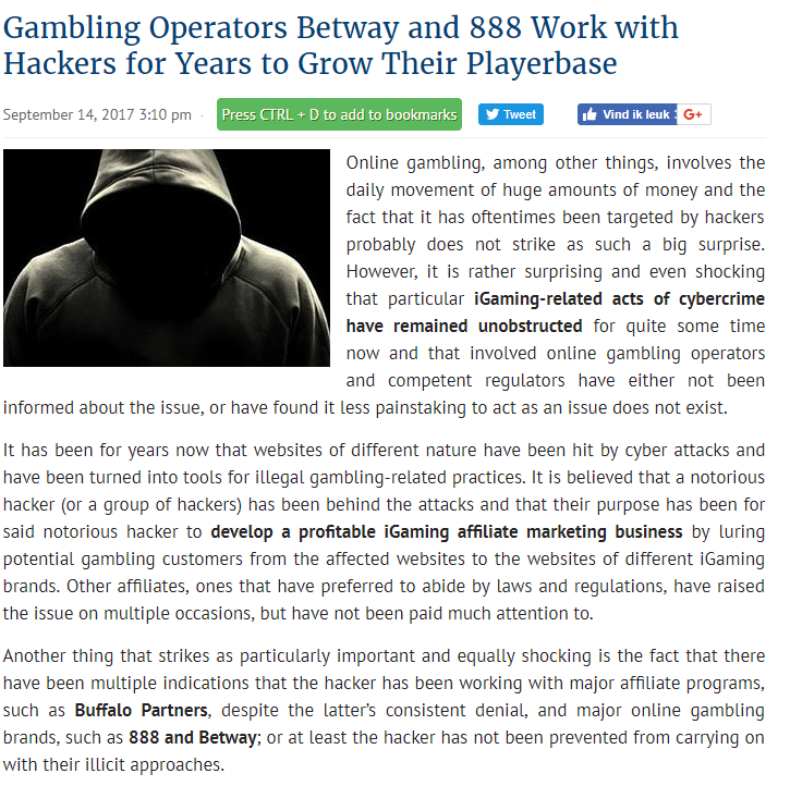 888 Betway Article