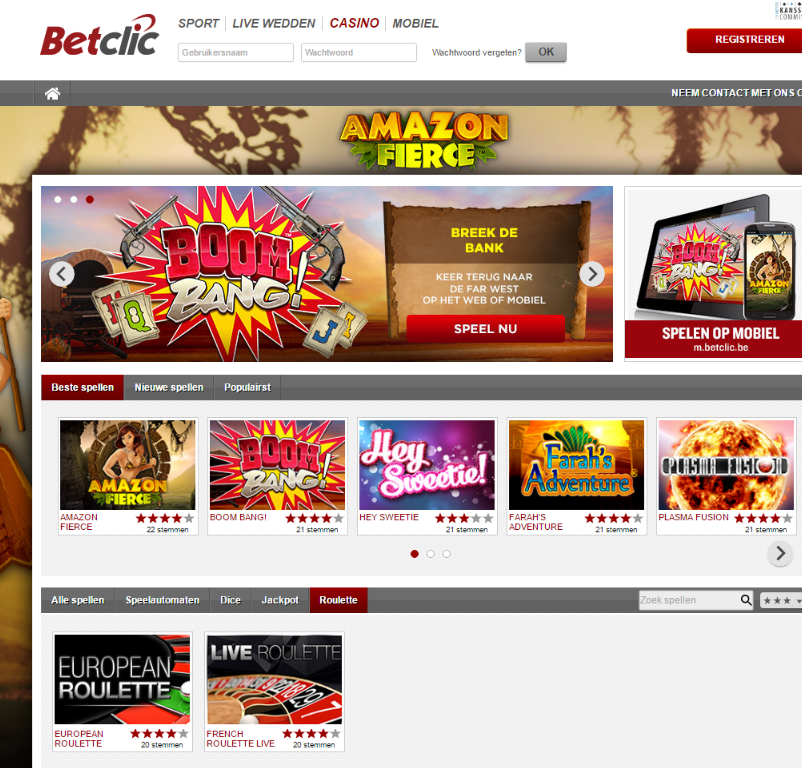 Betclic Belgie review casino