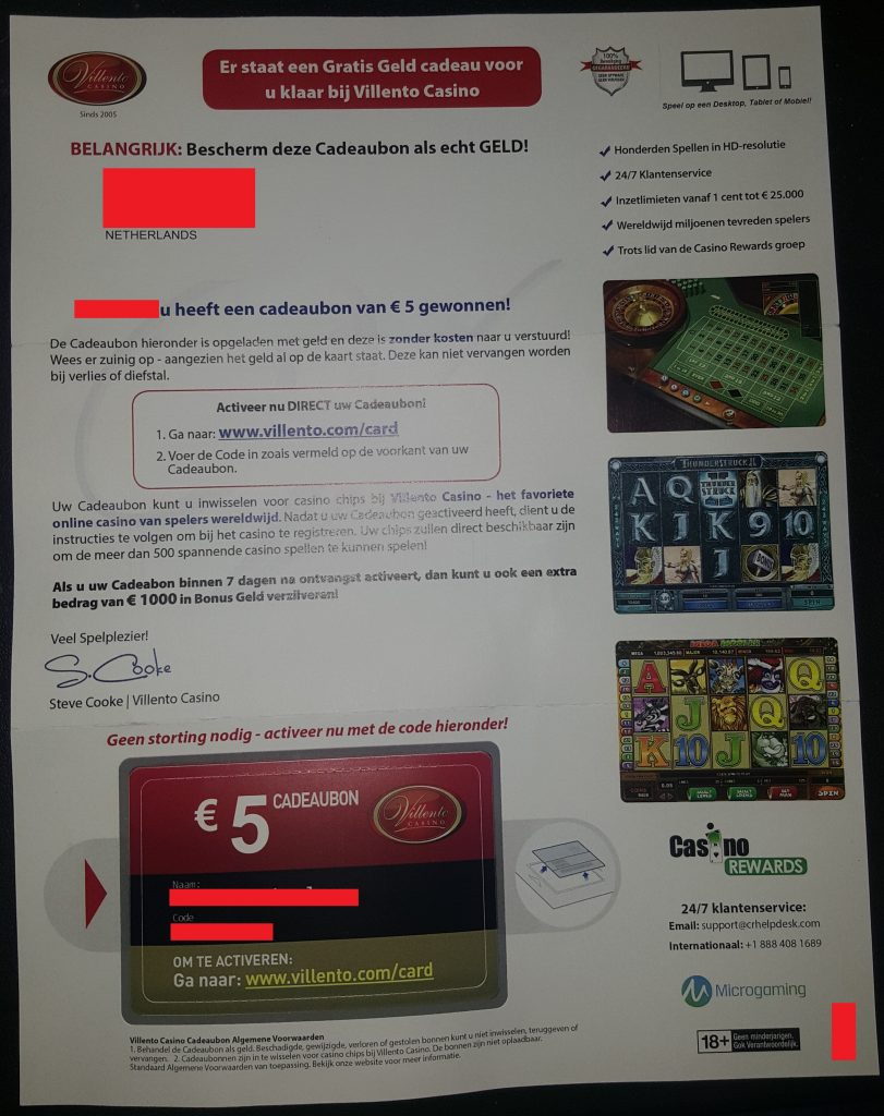 Villento Casino casinospam