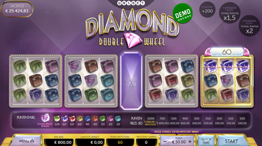 Diamond Double Wheel Dice Game