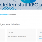 KBC sluit casino's uit