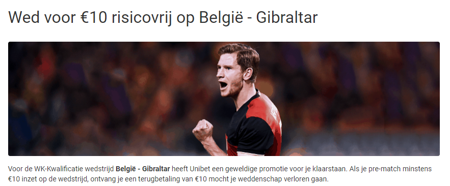 wedden op belgie - gibraltar