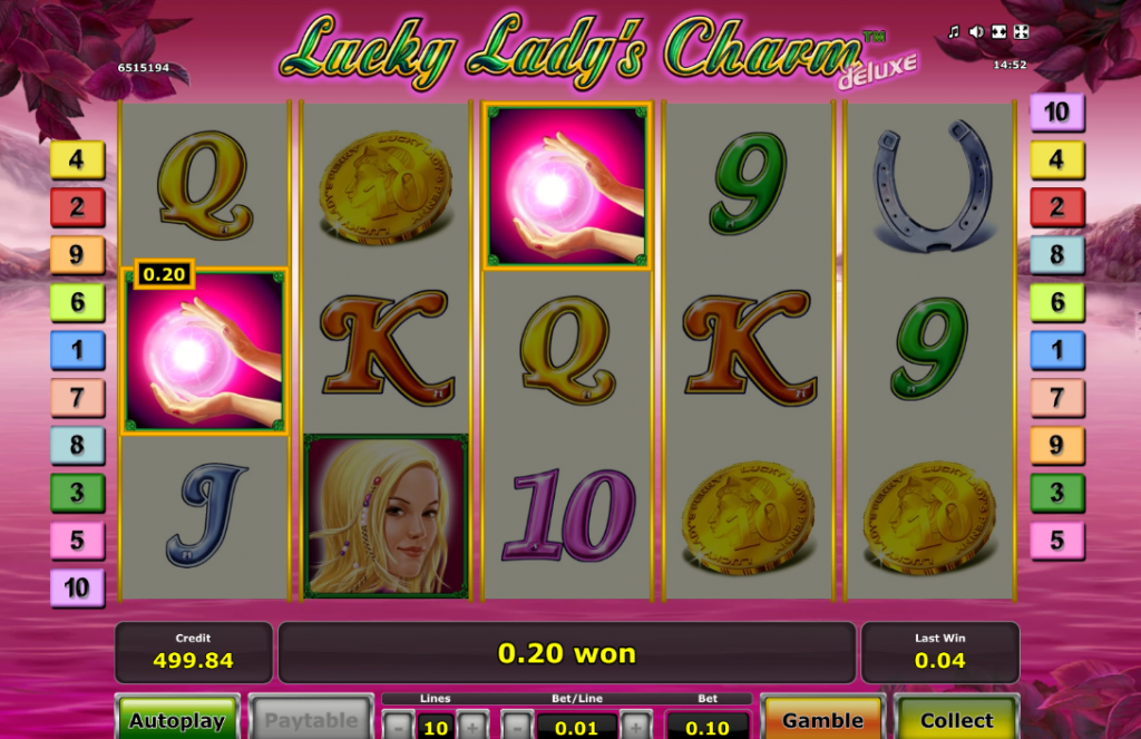 Lucky Lady Charm Novomatic