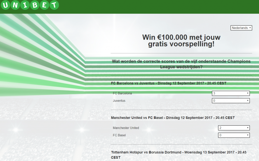 Unibet win 100 000 euro