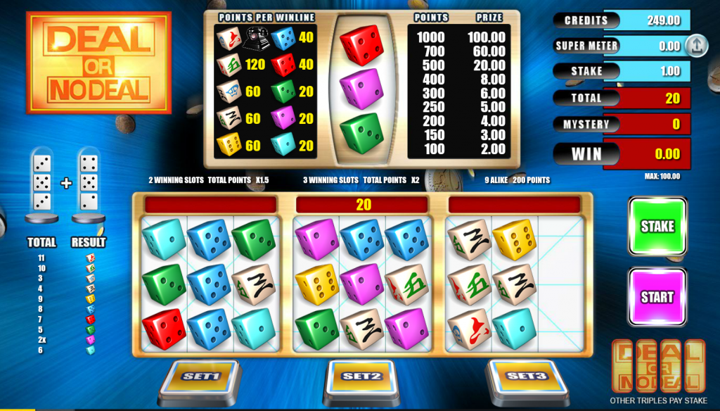 deal or no deal dice slot