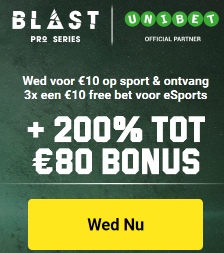 Unibet wedden op e-sport