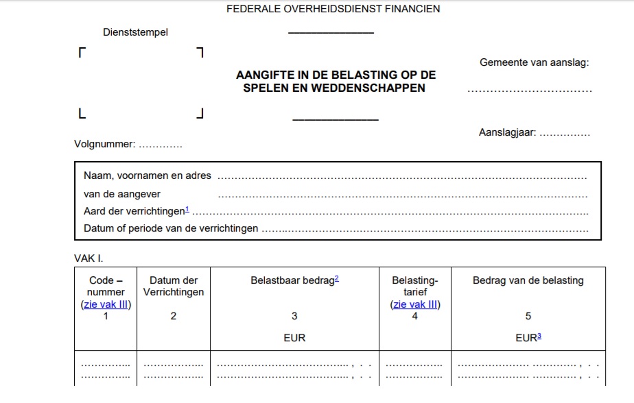 Kansspelbelasting vlaamse belastingdienst