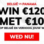 Belgie - Panama 12 keer je inzet