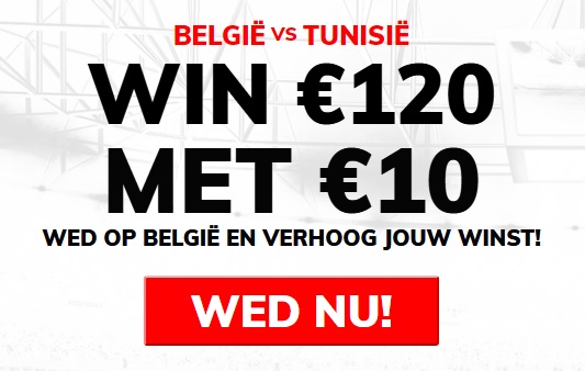 Wedden op België - Tunesië WK 2018