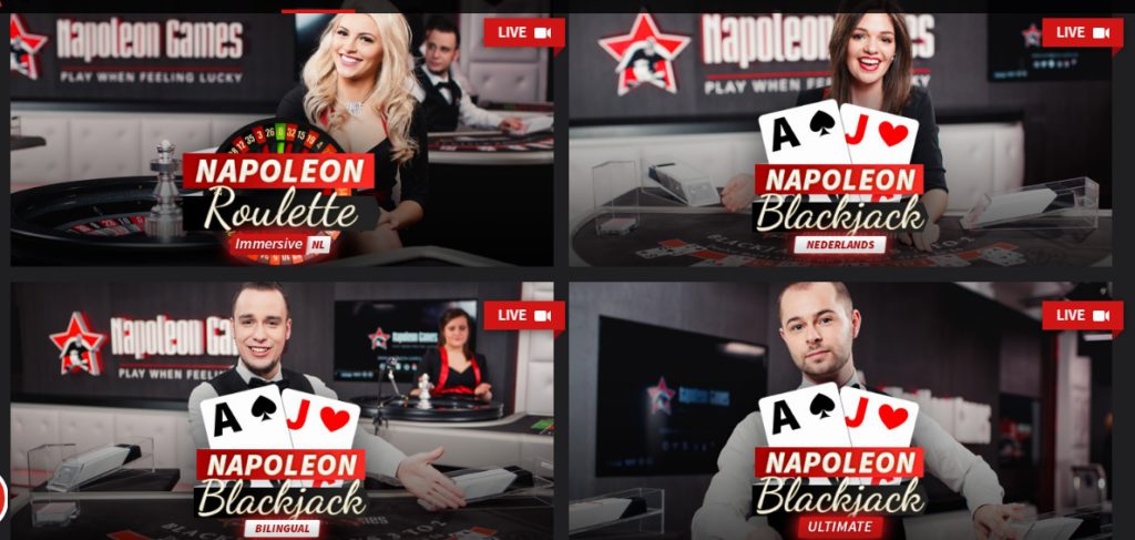 Napoleon Games live casino