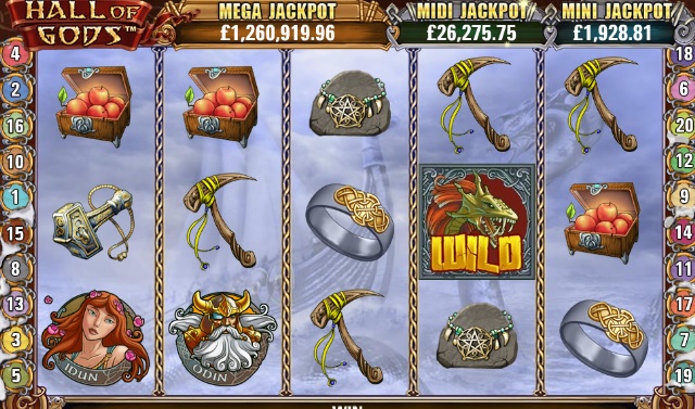 Hall of Gods progressieve jackpot gokkast