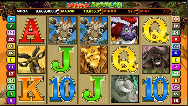 Mega Moolah progressieve jackpot gokkast