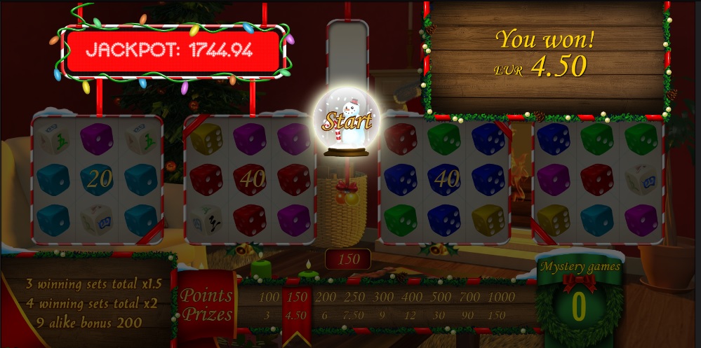 Christmas Spinner online dice