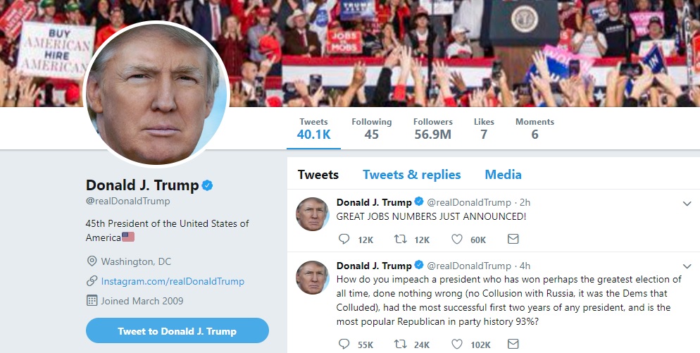 Donald Trump twitter
