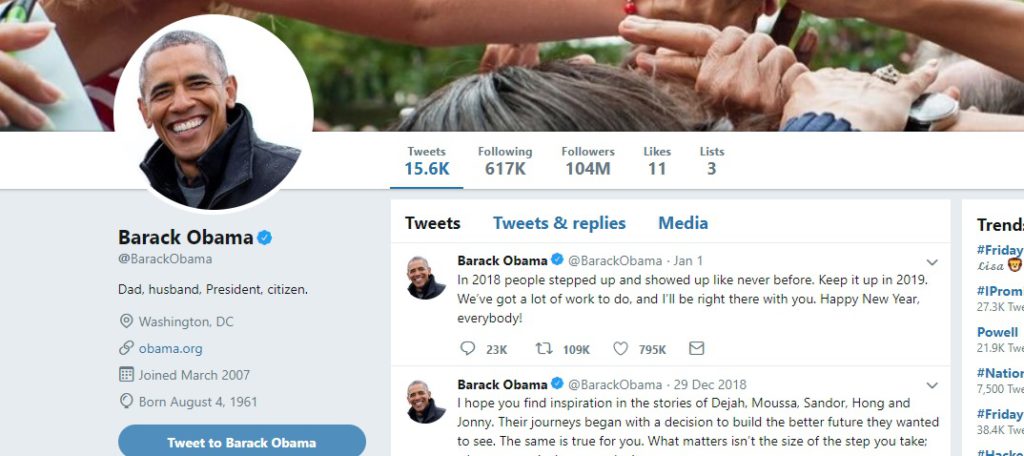 barack obama twitter