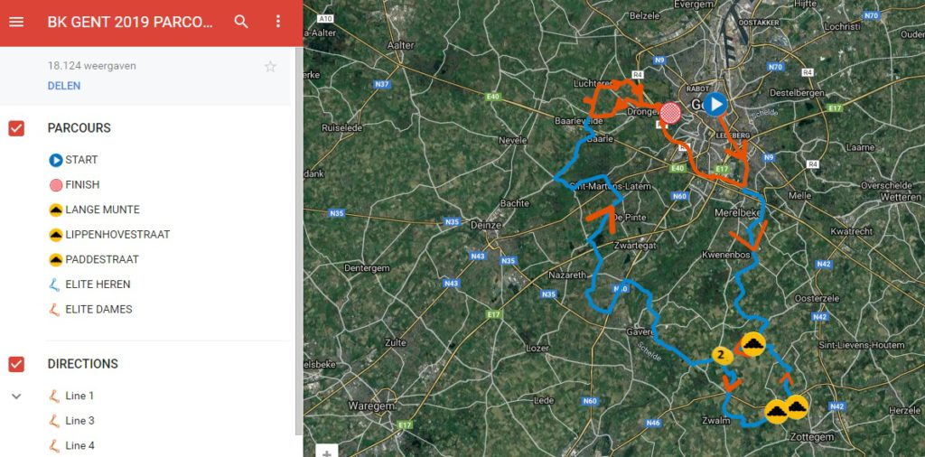 BK Wielrennen Parcours